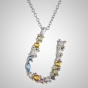 Damesketting met alfabetletters U