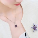 Damesketting met amethist 2