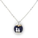 Damesketting met avondlucht 1