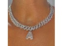 Damesketting met de letter D212 1