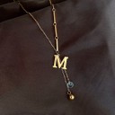 Damesketting met de letter M 2