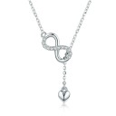Damesketting met hart en infinity 1