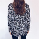 Dameskjorte med blomsterprint 1