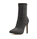 Dameslaarzen met strass steentjes 10