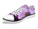 Damesneakers i lærred med blomster 2