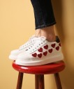 Damesneakers med hjerter 10