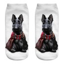 Damesokker med hundeprint 1