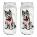 Damesokker med hundeprint 4