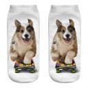 Damesokker med hundeprint 5