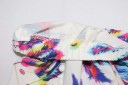 Damesommer shorts med fjer 6