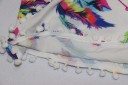 Damesommer shorts med fjer 8