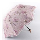 Damesparaplu met bloemen T1414 4