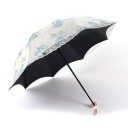 Damesparaplu met bloemen T1414 3