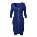 Damespouzdress met rits 3