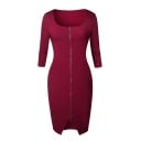 Damespouzdress met rits 2