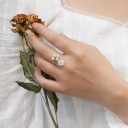Damesring met bloem D2012 5