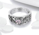 Damesring met bloemen D1131 2
