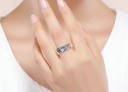 Damesring met bloemen D1131 3
