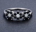 Damesring met bloemen D1177 2