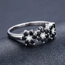 Damesring met bloemen D1177 4