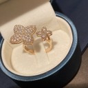 Damesring met bloemen D1299 3