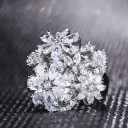 Damesring met bloemen D1480 4