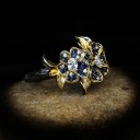 Damesring met bloemen D1574 1
