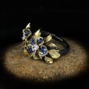Damesring met bloemen D1574 3