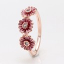 Damesring met bloemen D1803 1