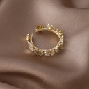 Damesring met bloemen D2811 4