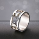 Damesring met bloemen D2942 2