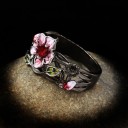 Damesring met bloemen 3