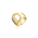 Damesring met een alfabetletter D2399 8