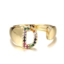 Damesring met een alfabetletter D2441 10