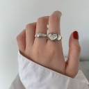 Damesring met een hart 2