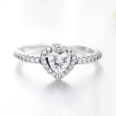 Damesring met hart D1077 2