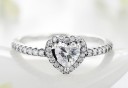 Damesring met hart D1077 4