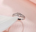 Damesring met hart D1216 4