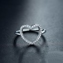 Damesring met hart D1508 1