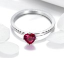 Damesring met hart D1769 3