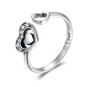 Damesring met hart D1834 1