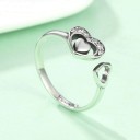 Damesring met hart D1834 4