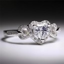 Damesring met hart D1855 1