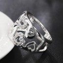 Damesring met hart D1927 3
