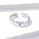 Damesring met hart D2028 4