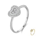 Damesring met hart D2358 1