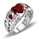 Damesring met hart D2516 3