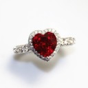 Damesring met hart D909 7