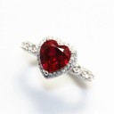 Damesring met hart D909 3