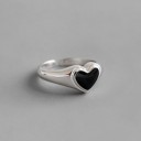 Damesring met hart D925 5